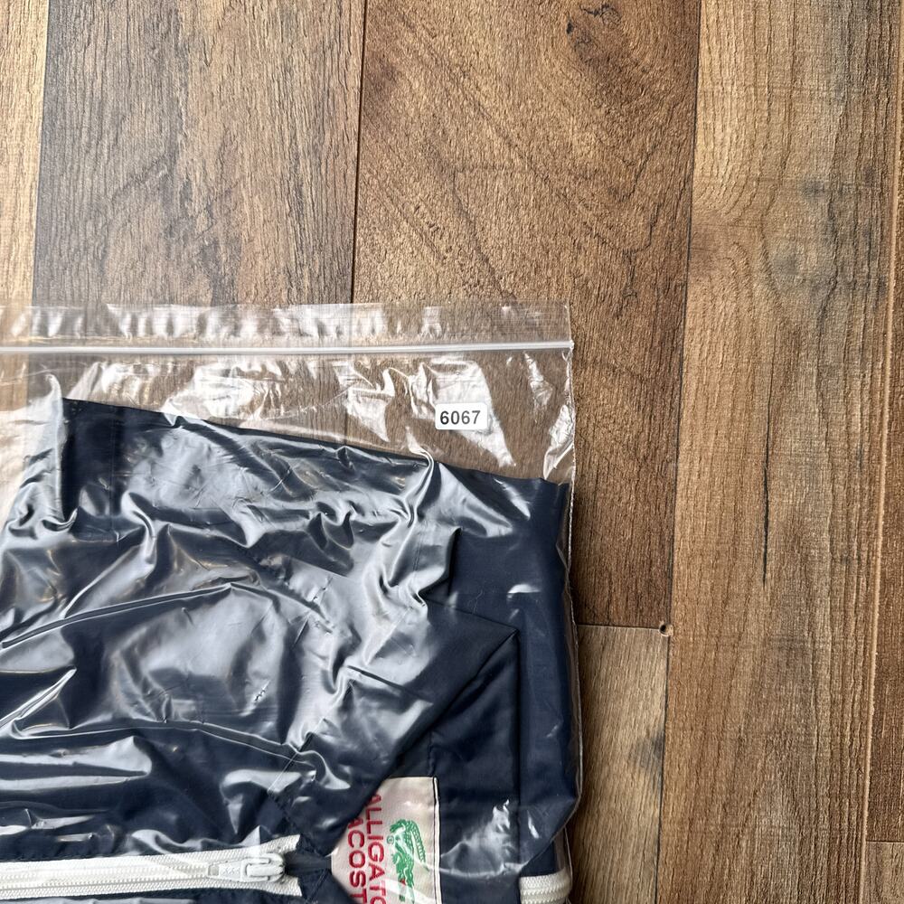 Vintage 80s Lacoste Jacket Men's Large‎ Blue Windbreaker Waterproof Golf 6067 - Picture 13 of 13